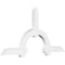 Ekena Millwork Ericson Architectural Grade PVC Gable Bracket, 96"W x 48"H x 4"D x 6"F, 12/12 Pitch GBP096X48X0406ERI00 - alternate 1